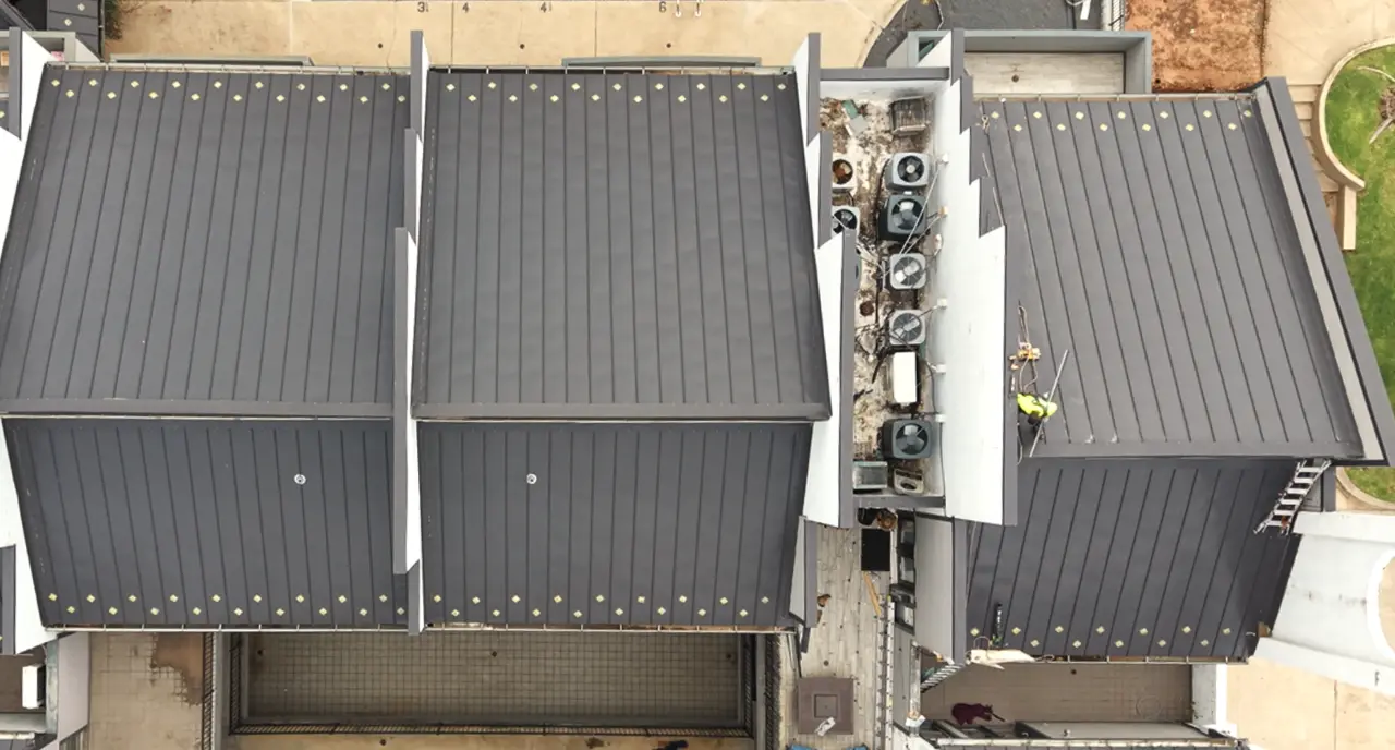 Classen roof progress