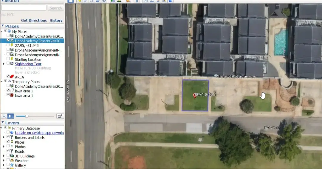 Classen aerial measurments