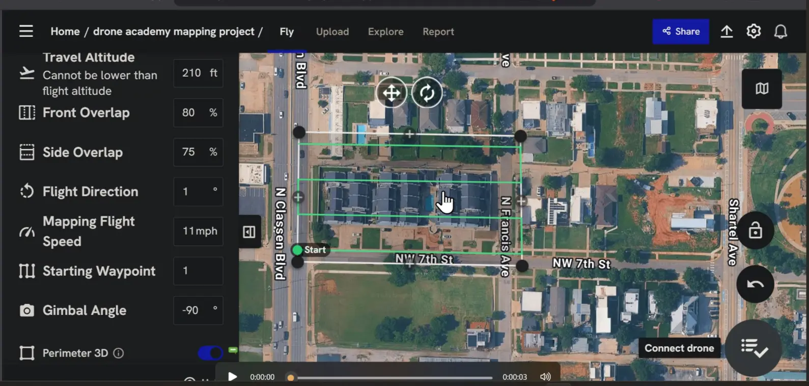 Waypoint mission plan Classen